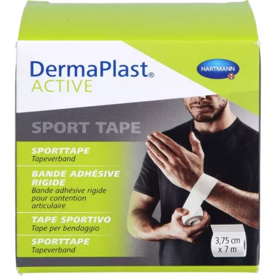 DERMAPLAST Active Sport Tape 3,75 cmx7 m hvit, 1 stk