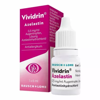 VIVIDRIN Azelastin 0,5 mg/ml øyedråper, 6 ml