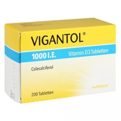 [1000 iE vitamin D3-tabletter, 200 stk