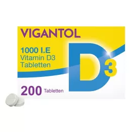 [1000 iE vitamin D3-tabletter, 200 stk