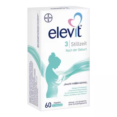 ELEVIT 3 Laktasjonsmyk-kapsler, 60 stk