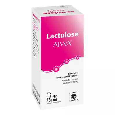 Laktulose AIWA 670 mg/ml mikstur, 500 ml Laktulose AIWA 670 mg/ml mikstur, 500 ml