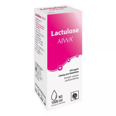 LACTULOSE AIWA 670 mg/ml Oral oppløsning, 1000 ml LACTULOSE AIWA 670 mg/ml Oral oppløsning, 1000 ml