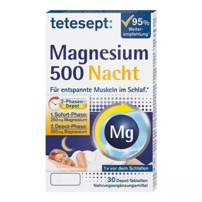 TETESEPT Magnesium 500 nattabletter, 30 stk TETESEPT Magnesium 500 nattabletter, 30 stk