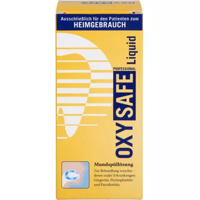 OXYSAFE Flytende Prof. munnskyllevæske tannlegeversjon, 250 ml