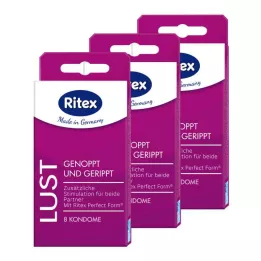 RITEX Lust-kondomer i en pakke, 24 stk