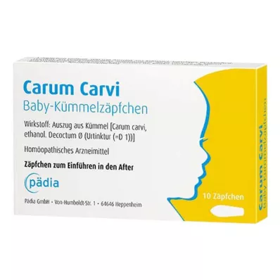CARUM CARVI Suppositorier med karve, 10 stk CARUM CARVI Suppositorier med karve, 10 stk