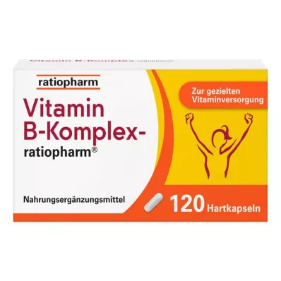 Vitamin B kompleks ratiopharm kapsler, 120 stk Vitamin B kompleks ratiopharm kapsler, 120 stk