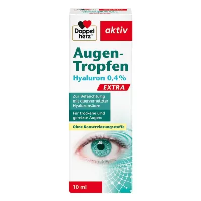 DOPPELHERZ Øyedråper Hyaluron 0,4 % Extra, 10 ml