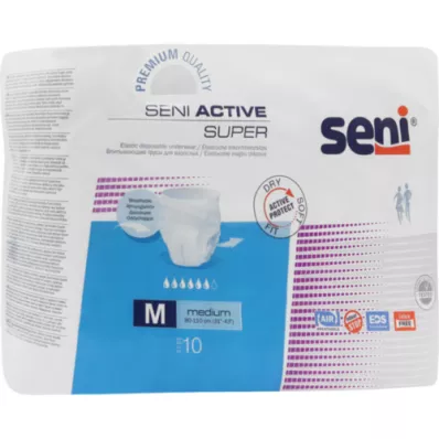 SENI Active Super Incontinence Engangstruse M, 10 stk