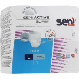 SENI Active Super Incontinence-truse til engangsbruk L, 10 stk