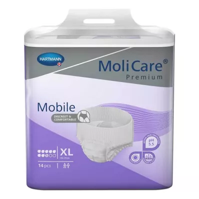 MOLICARE Premium Mobile 8-dråper størrelse XL, 14 stk MOLICARE Premium Mobile 8-dråper størrelse XL, 14 stk