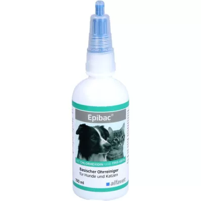 EPIBAC alkalisk ørerens for hunder/katter, 100 ml