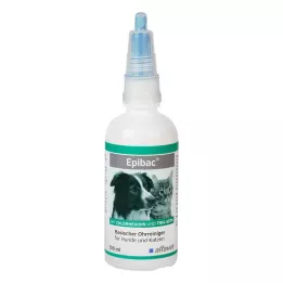 EPIBAC alkalisk ørerens for hunder/katter, 100 ml