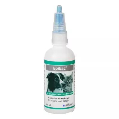 Epibac alkalisk ørerenseløsning for hunder/katter, 100 ml Epibac alkalisk ørerenseløsning for hunder/katter, 100 ml