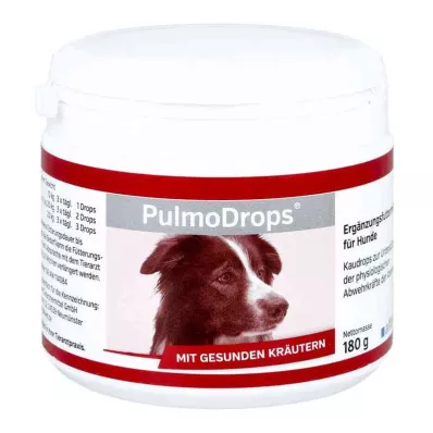 PULMODROPS Tilleggs tyggedråper for hunder, 180 g PULMODROPS Tilleggs tyggedråper for hunder, 180 g