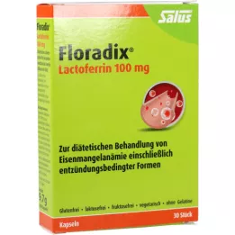 FLORADIX Laktoferrin 100 mg kapsler, 30 stk