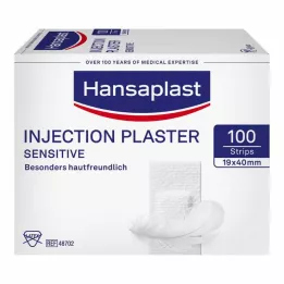 HANSAPLAST Sensitive injeksjonsplaster 1,9x4 cm, 100 stk