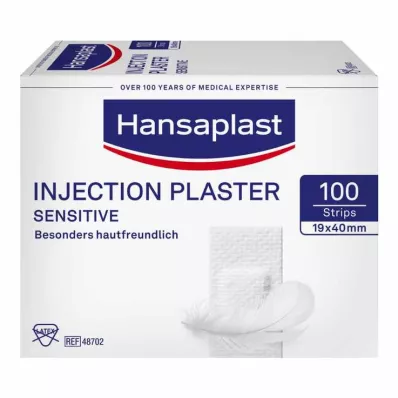 Hansaplast Sensitive injeksjonsplaster 1,9x4 cm, 100 stk