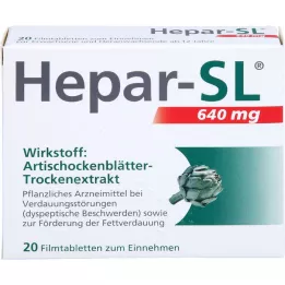 HEPAR-SL 640 mg filmdrasjerte tabletter, 20 stk