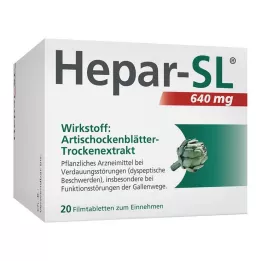 HEPAR-SL 640 mg filmdrasjerte tabletter, 20 stk