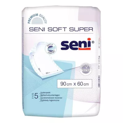 Seni Soft Super sengebeskyttelsesunderlag 90x60 cm, 5 stk Seni Soft Super sengebeskyttelsesunderlag 90x60 cm, 5 stk