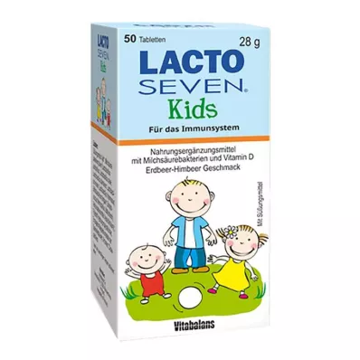 Lacto Seven Kids tabletter, 50 stk Lacto Seven Kids tabletter, 50 stk