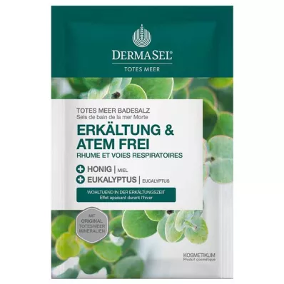DERMASEL Badesalt fra Dødehavet Cold &amp; Pustefri, 80 g