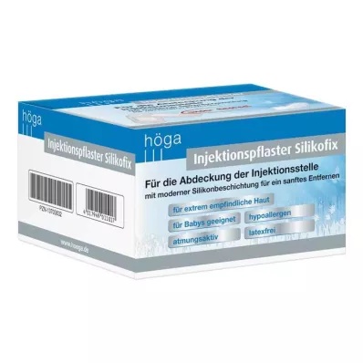 INJEKTIONSPFLASTER Silikofix 2x4 cm Höga, 100 stk