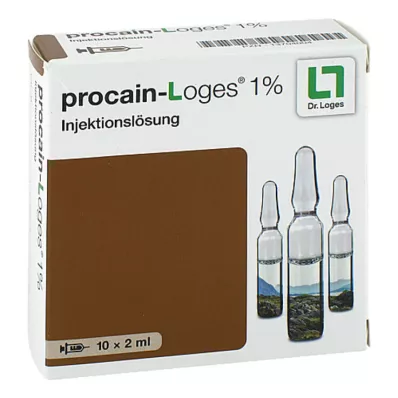 Procaine-Loges 1% injeksjonsvæske ampuller, 10X2 ml