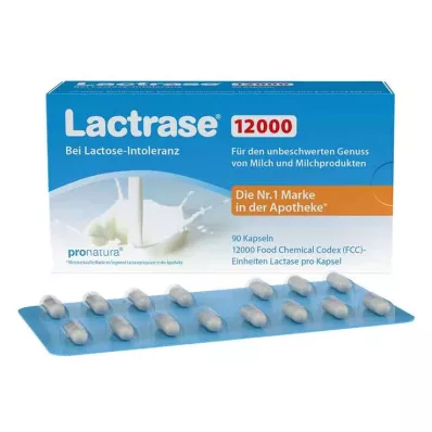 Lactrase 12.000 FCC kapsler, 90 stk