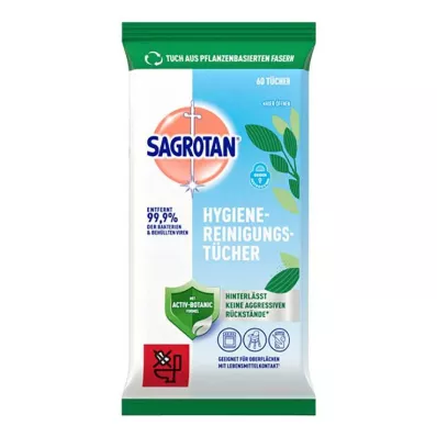 Sagrotan hygiene rengjøringsservietter, 60 stk