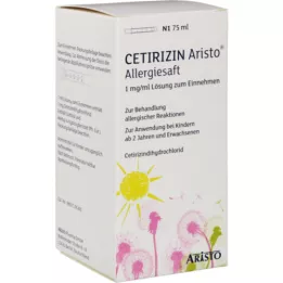 CETIRIZIN Aristo Allergy Juice 1 mg/ml oral oppløsning, 75 ml