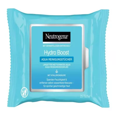 Neutrogena Hydro Boost Aqua rengjøringskluter, 25 stk