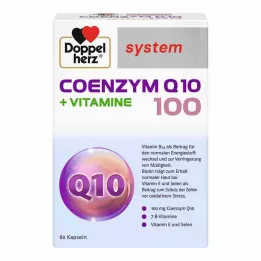 DOPPELHERZ Koenzym Q10 100+Vitaminer systemkapsler, 60 kapsler
