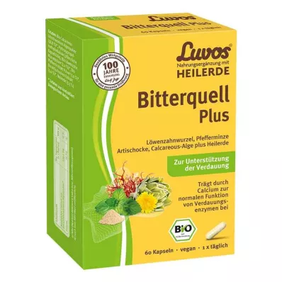 Luvos Healing Clay Organic Bitterquell Plus Kapsler, 60 stk