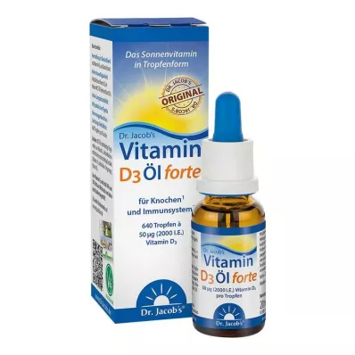 VITAMIN D3 ÖL forte Dr.Jacobs dråper, 20 ml VITAMIN D3 ÖL forte Dr.Jacobs dråper, 20 ml