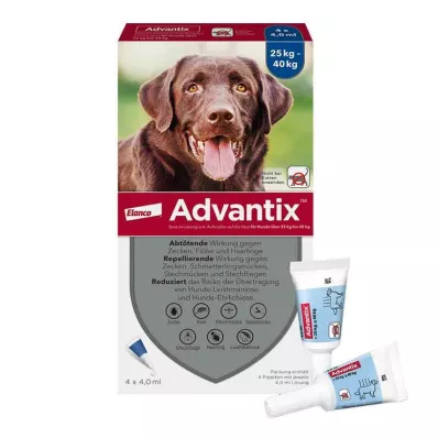 Advantix Spot-on løsning hund 25 - 40 kg, 4X4,0 ml