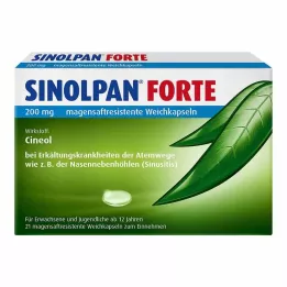 SINOLPAN forte 200 mg enterokapslede myke kapsler, 21 stk