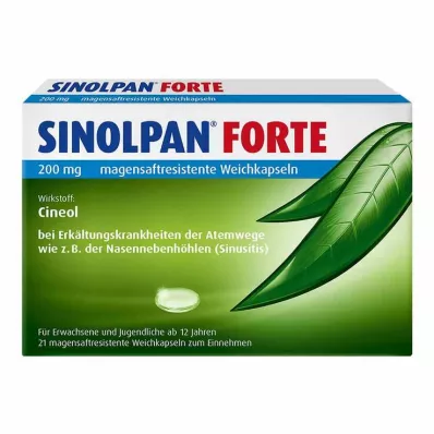 SINOLPAN® FORTE 200 mg myke kapsler, 21 stk