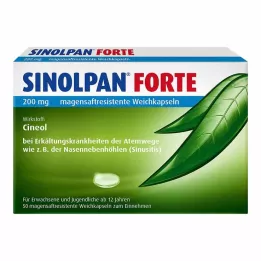 SINOLPAN forte 200 mg enterokapslede myke kapsler, 50 stk