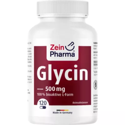 GLYCIN 500 mg i vegetabilske.HPMC kapsler ZeinPharma, 120 stk