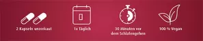 Instructions for use for Glycin 500 mg i veg.HPMC kapsler Zeinpharma, 120 stk - 2