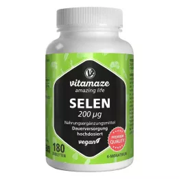 SELEN 200 µg veganske høydosetabletter, 180 stk