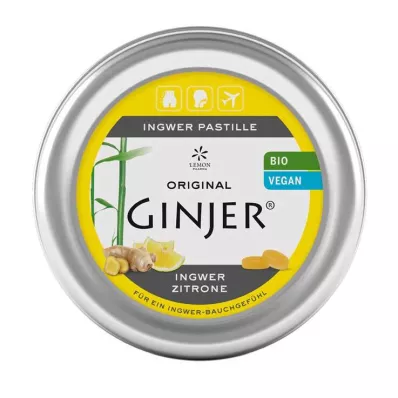 INGWER GINJER Økologiske sitronpastiller, 40 g