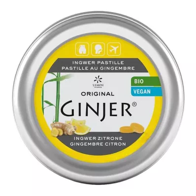 Ingefær Ginjer sitronpastiller, 40 g Ingefær Ginjer sitronpastiller, 40 g