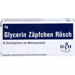 GLYCERIN ZÄPFCHEN Rösch 2 g mot forstoppelse, 10 stk