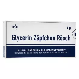 GLYCERIN ZÄPFCHEN Rösch 2 g mot forstoppelse, 10 stk