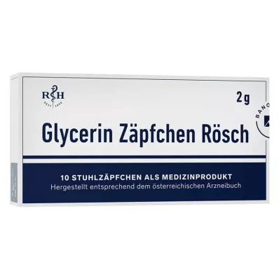 GLYCERIN ZÄPFCHEN Rösch 2 g mot forstoppelse, 10 stk GLYCERIN ZÄPFCHEN Rösch 2 g mot forstoppelse, 10 stk