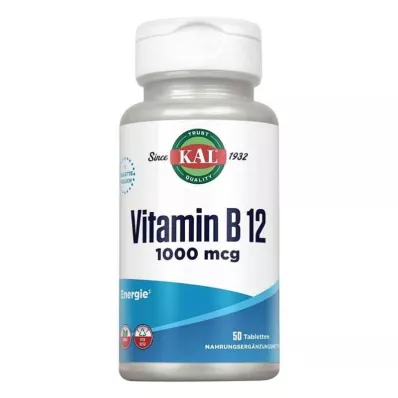 KAL Vitamin B12 1000 mcg tabletter (50 stykker)